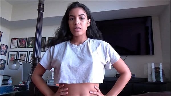 [FamilyTherapy] Ebony StepSister Fucks Little StepBrother