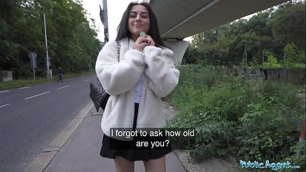 [PublicAgent] Petite and gorgeous English babe with big tits and cute ass takes cash to let guy fuck her with his huge dick outdoors