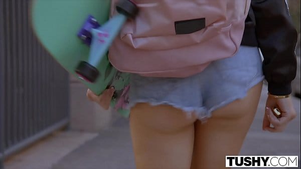 [TUSHY] Cute Teen Rides Hung Daddys with that butt