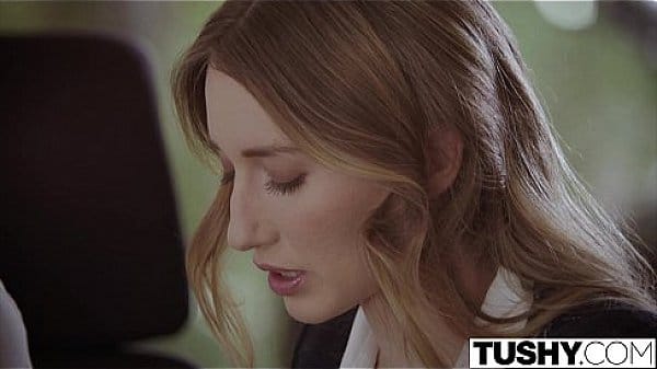 [TUSHY] Office babe Gets Her Ass Smashed